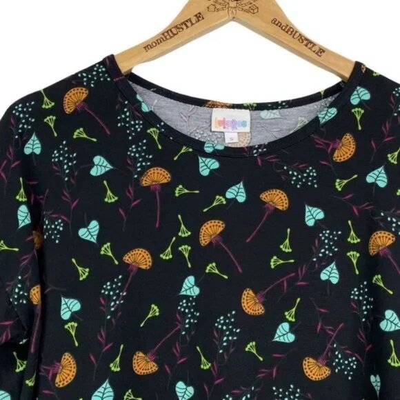 LULAROE WOMEN'S‎ IRMA HIGH LOW FLORAL TUNIC SIZE SMALL (8-10)- EUC - Picture 2 of 4